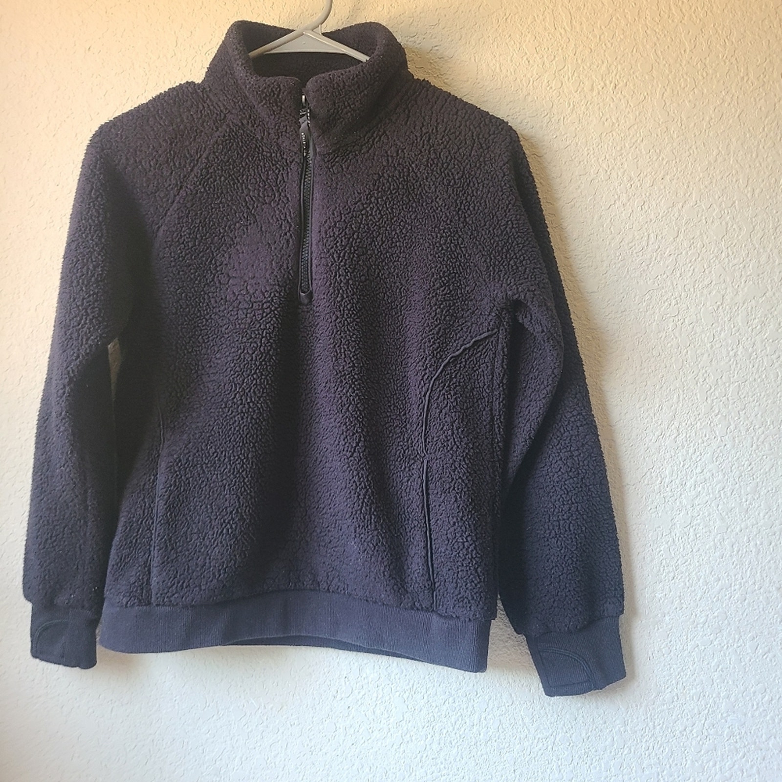 Athleta Girl Black Sherpa Jacket Little Girl Size L 12